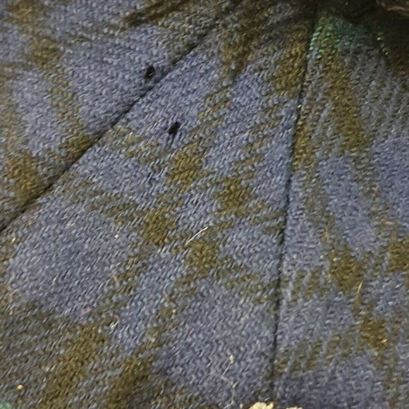 🔶️EARLY VINTAGE OLD COURSE ST. ANDREWS HAT CAP GOLF BLACK WATCH TARTAN POM-POM - Picture 6 of 11